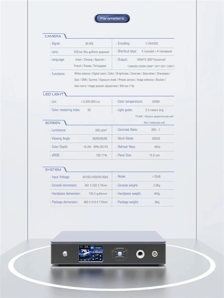 3-in-1 2200 Laparoscopic Camera